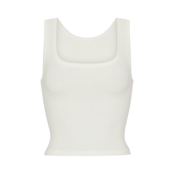 Skims cotton rib tank in marble - Picture 3 of 3